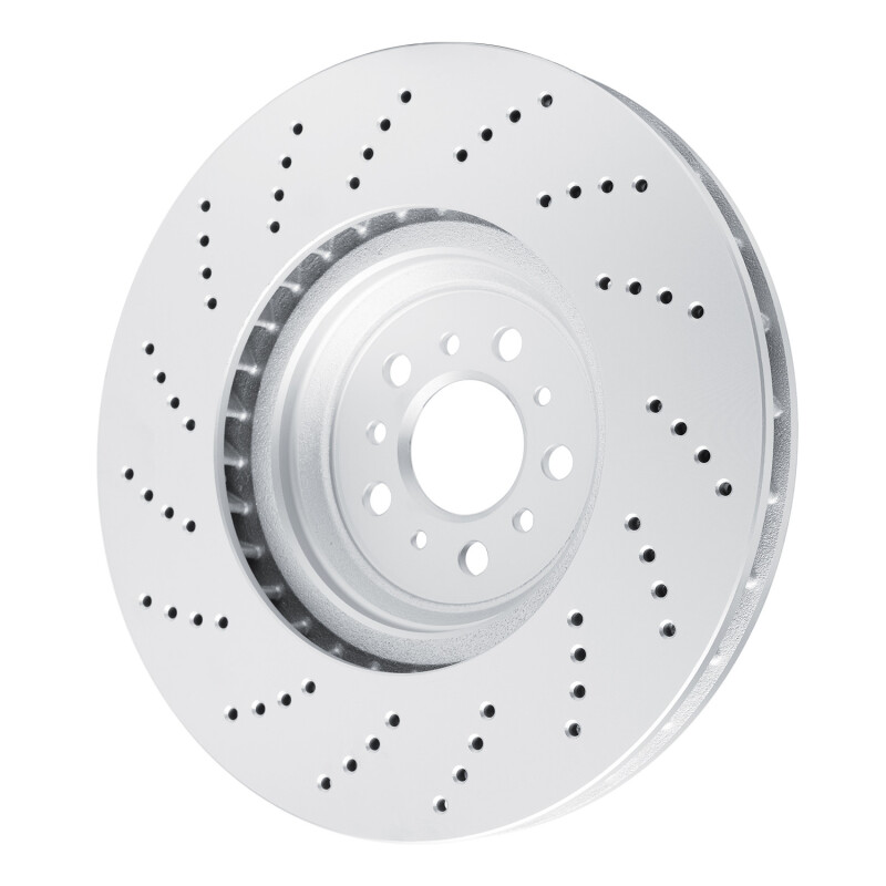 BMW M4 Brake Rotor (1) - Right Front - R1 Concepts - GeoSPEC Coated - Drilled - `21-`25